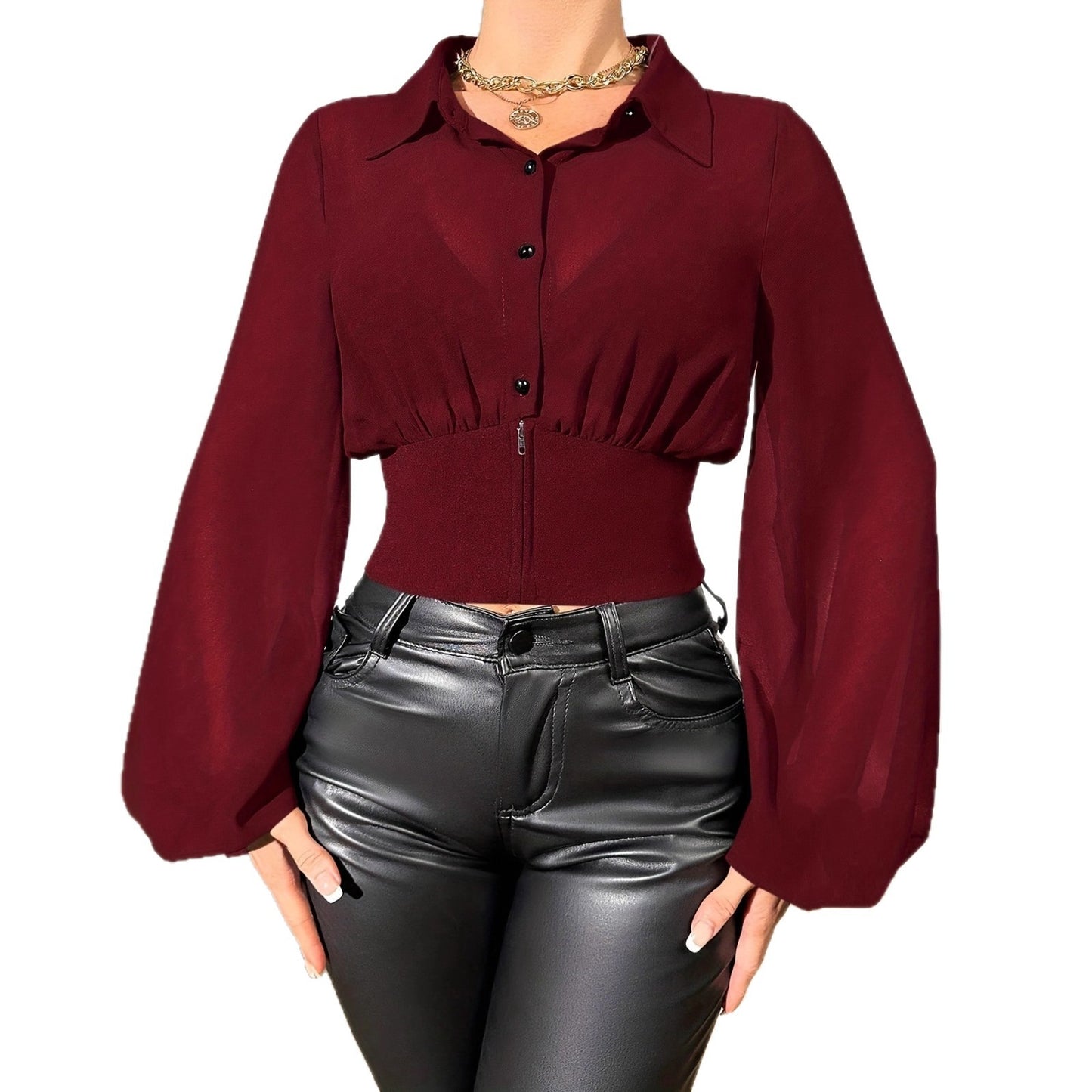 New Stylish Elegant And Minimalist Everyday Casual Womens Shirt