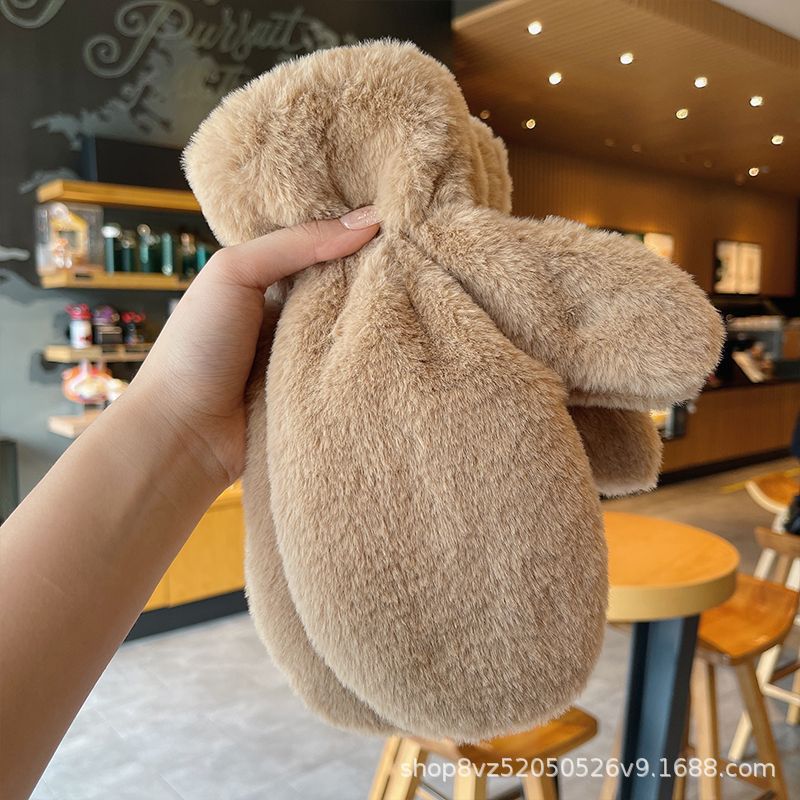 Plush Thickened Warm Female Plush Finger Cute Simple