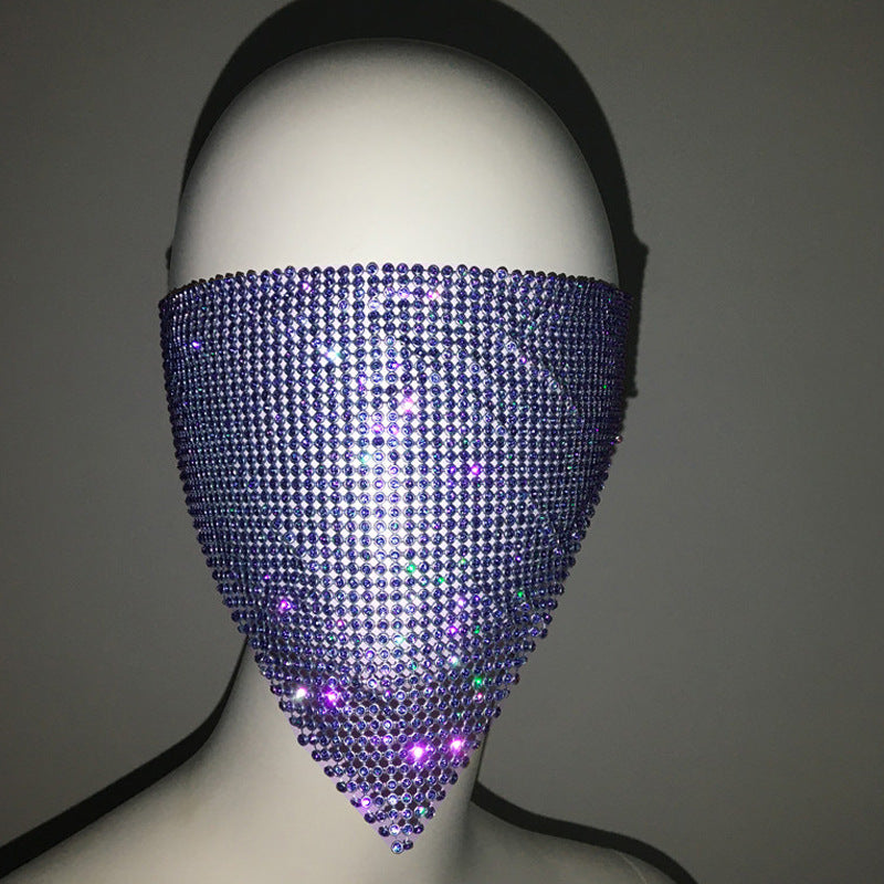 Personality Trend Accessories Rhinestone Mask