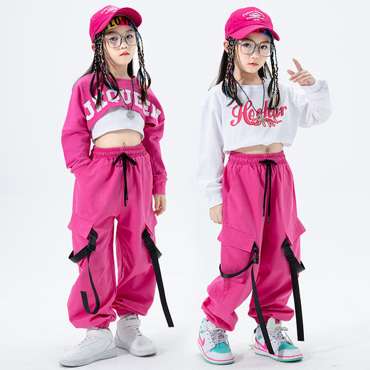 Girls' Jazz Dance Performance Outfit