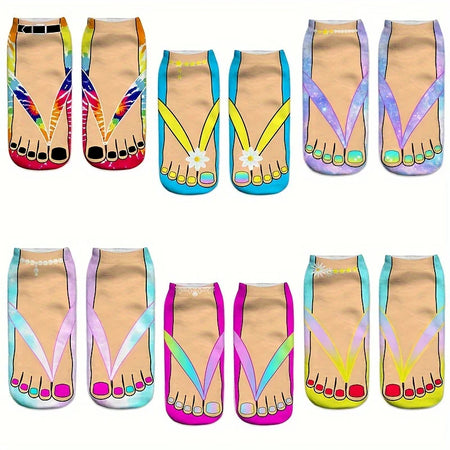 3D-printed Flip-flop Toe Socks