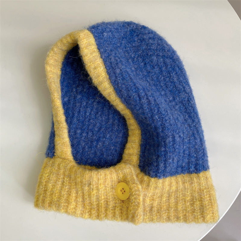 One-piece Knitted Balaclava With Built-in Neck Warmer And Ear Protection