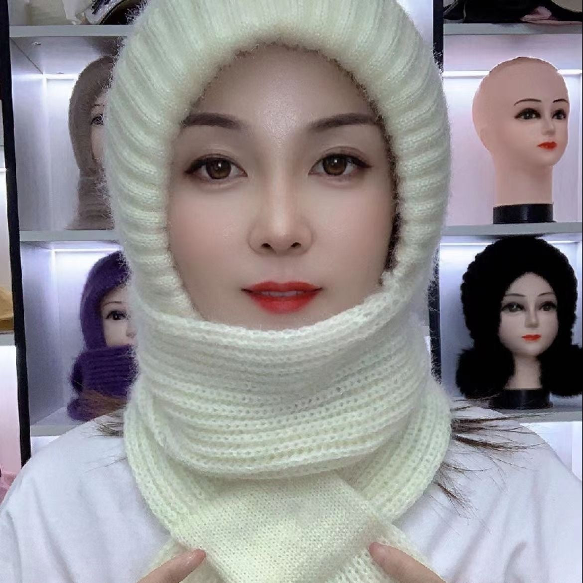 Hand-knitted Stylish And Versatile Outdoor Cold And Wind-proof Hat