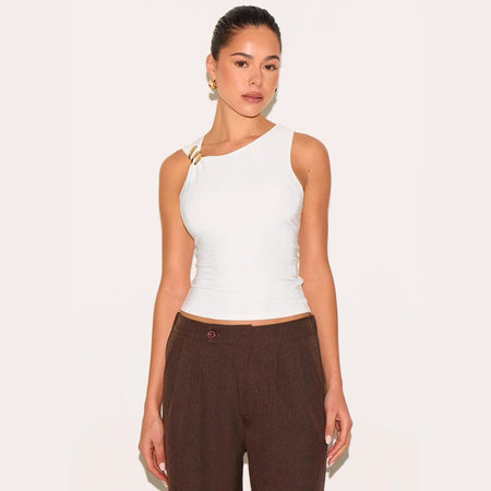 Women's Solid Color Off The Shoulder Slim Fit Versatile Top