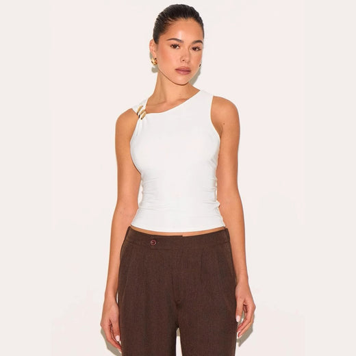 Women's Solid Color Off The Shoulder Slim Fit Versatile Top