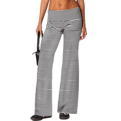 Womens Loose-Fit Foldable Casual Pants For Spring And Summer