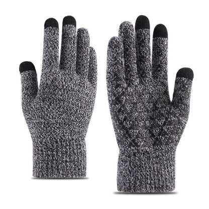 Knitted Winter Warm Touchscreen Gloves Made Of Wool