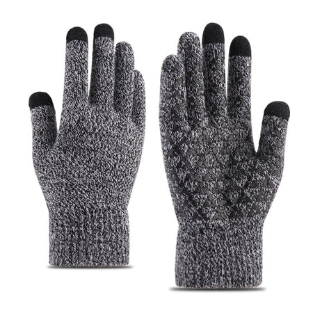 Knitted Winter Warm Touchscreen Gloves Made Of Wool