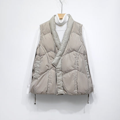 90 Down Solid Color Stand-collar Vest Women's Down Jacket