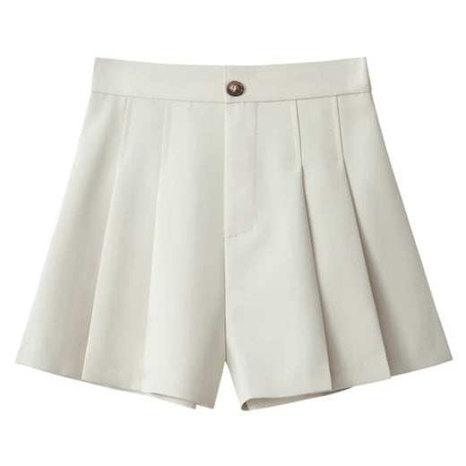 Stretchy High-waisted Pleated Wide-leg Casual Pants That Slim The Figure And Are Versatileperfect As An A-line Hot Pant