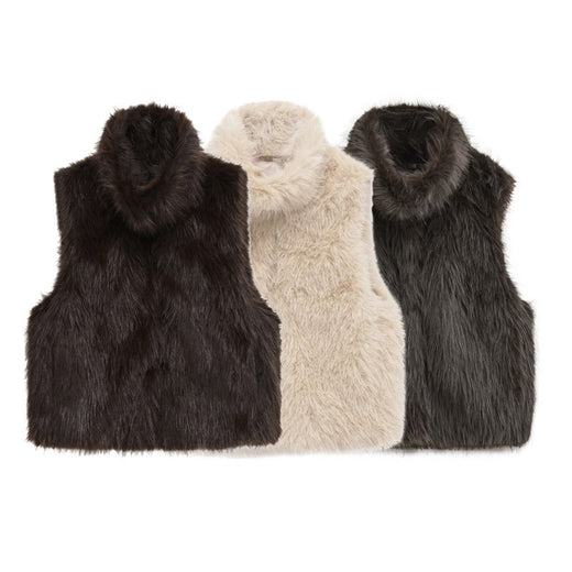 Women's Fashionable Loose Casual Faux Fur Vest