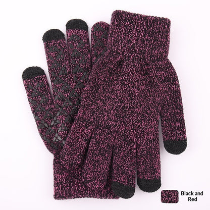 Knitted Winter Warm Touchscreen Gloves Made Of Wool