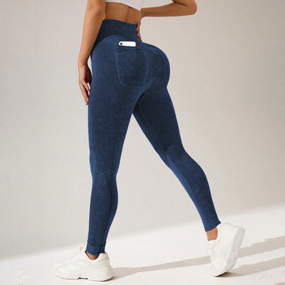 Athletic Outdoor Pocket Leggings For Fitness And Yoga