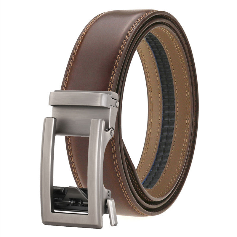 Men's Genuine Leather Belt Alloy Youth Business