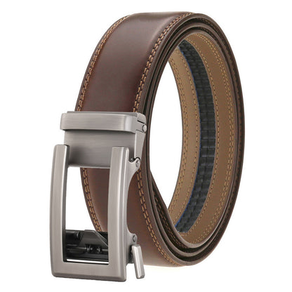 Men's Genuine Leather Belt Alloy Youth Business