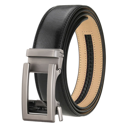 Men's Genuine Leather Belt Alloy Youth Business