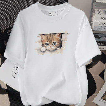 Womens Trendy Stylish Cotton Short-sleeve Top