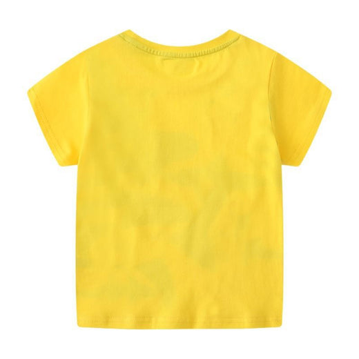 Children's Luminous Shark Pattern Short-sleeved T-shirt