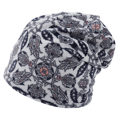 Double-layer Short-pile Bonnet With Multi-colored Plaid Pattern