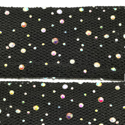 Women's Fishnet Tights With Hot-fixed Rhinestones And Colored Crystal Accents