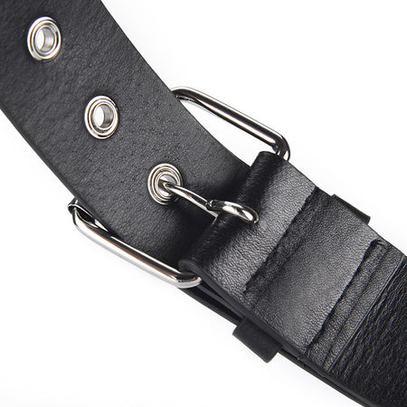 Five-pointed Star Rivet Wide Versatile Pin Buckle Punk-style Pants Belt