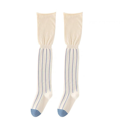 Lady's Colorful Striped Over-the-knee Socks