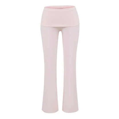 Low-rise Flared Jeans With A Turned-up Hem For A Slimming Look, Womens