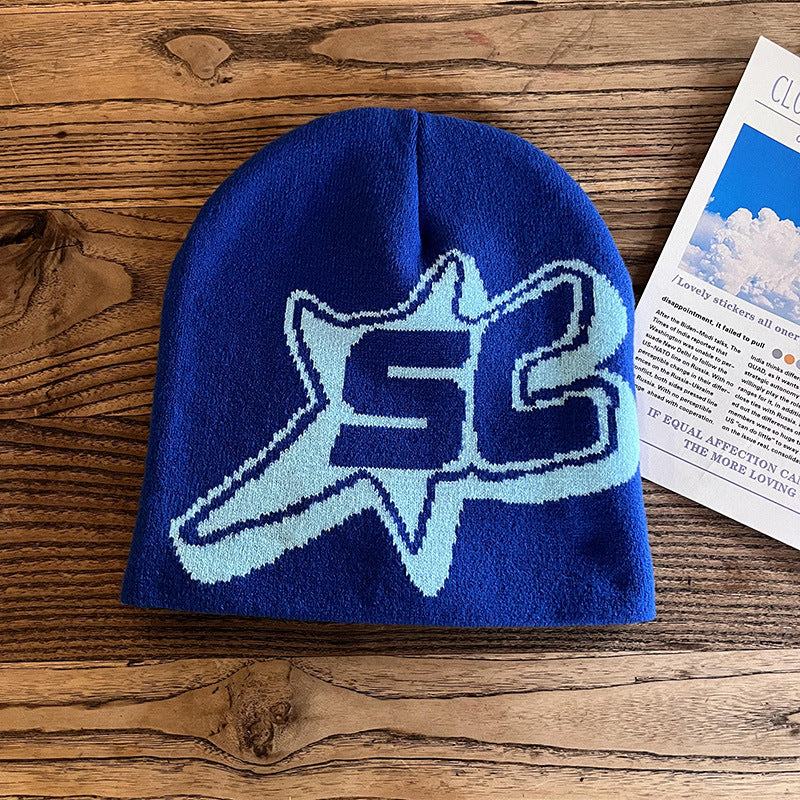 Knitted Hats Hip-hop Style Letter Caps Warm Outdoor Wear
