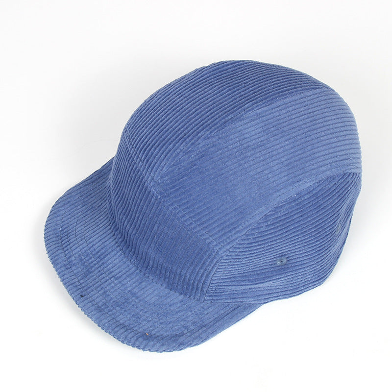 Pure Cotton Corduroy Five-panel Cap Short Brim 5-panel Baseball Cap