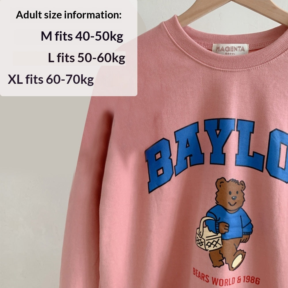 Autumn And Winter Parent-child Pet Clothing Dog Clothes And Supplies Fleece-lined