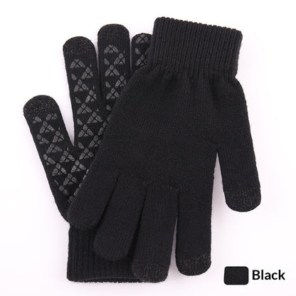 Knitted Winter Warm Touchscreen Gloves Made Of Wool