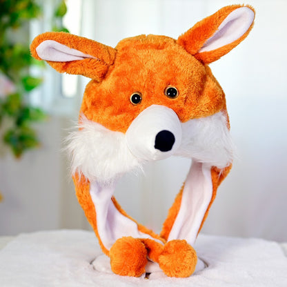 Cartoon Animal Plush Earflap Hat