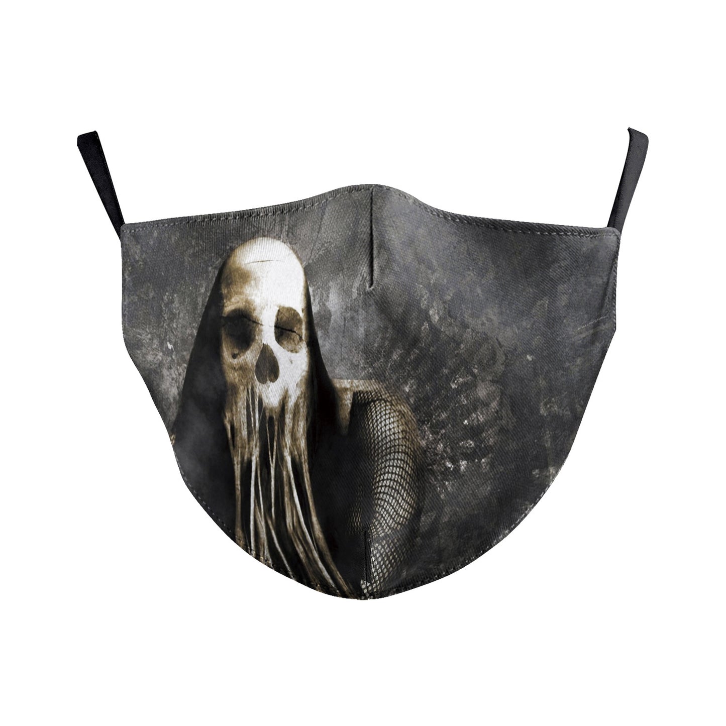 Digital Printing Wansheng Ghost Face Skull Double-layer Dust Mask