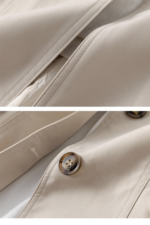Trench coat women's new spring and autumn coat Korean style slim long