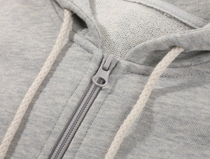 Relaxed Stylish Versatile Zip-up Cardigan Top