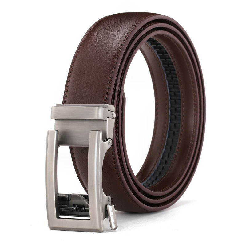 Men's Genuine Leather Belt Alloy Youth Business