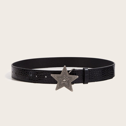 Personalized Subculture Black Waist Belt