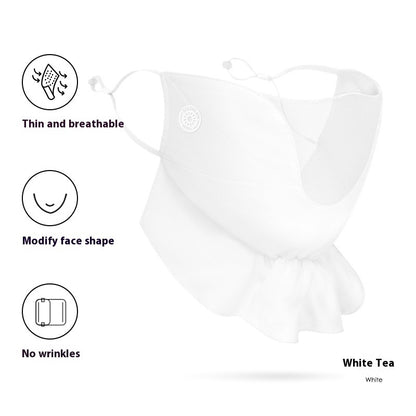 Women's Outdoor Driving Cycling UV-proof Chiffon Sunscreen Mask