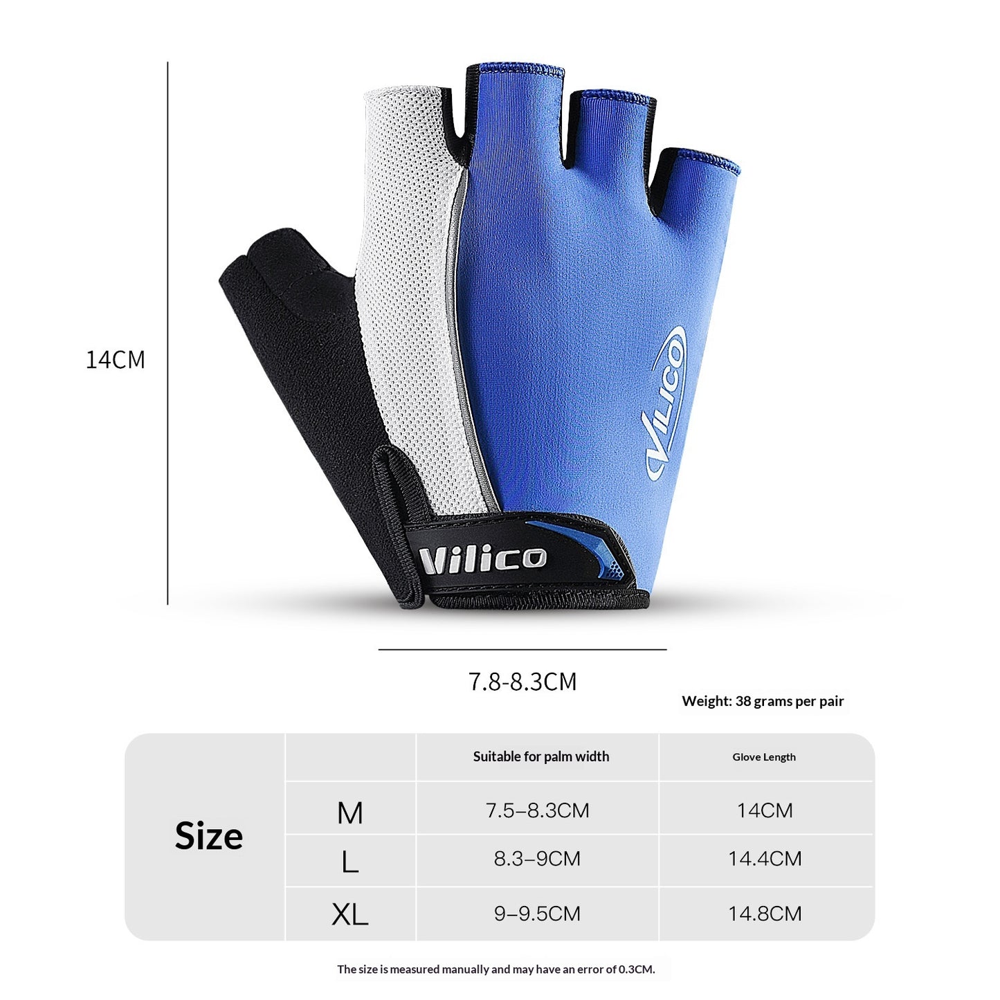 Breathable Anti-slip Unisex Road Bike Half-finger Gloves