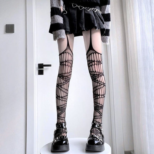 Lady's Irregular Over-the-Knee Garter Stockings