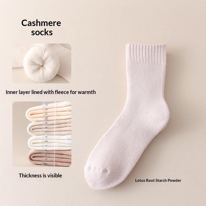 Fleece-lined Thick Sleep Maternity Socks Wool Socks