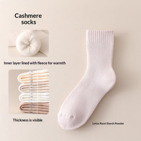 Fleece-lined Thick Sleep Maternity Socks Wool Socks