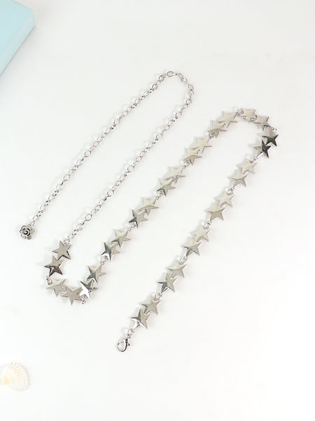 2025 New Retro Metal Star Waist Chain Women's Accessory