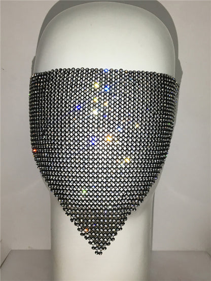Personality Trend Accessories Rhinestone Mask