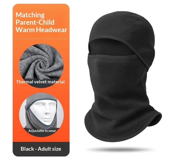 Thickened Cycling Headgear, Warm And Protects The Entire Face, Multi-purpose, Family Style.