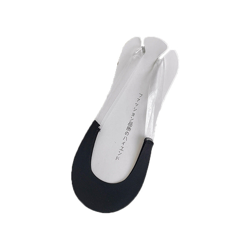 High Heel Socks Women Cotton Ice Silk Boat Socks