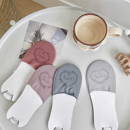 High Heel Socks Women Cotton Ice Silk Boat Socks