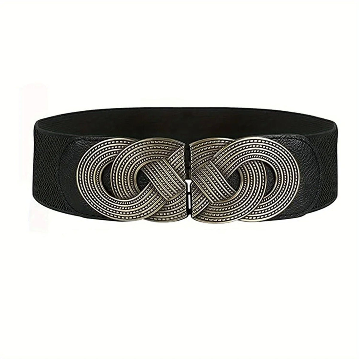 Elegant Retro Metal Buckle Belt Women