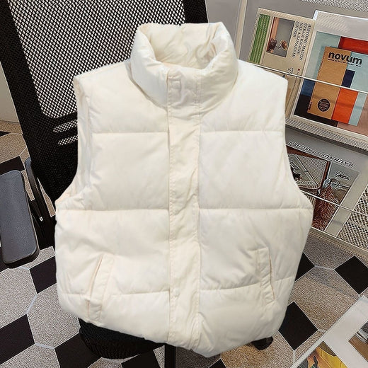 Women's Stand-Up Collar Thickened Waistcoat Warm Vest