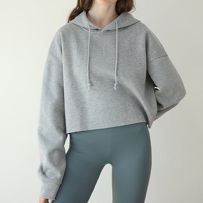 Womens Long Sleeve Fleece Lined Sports Hoodie